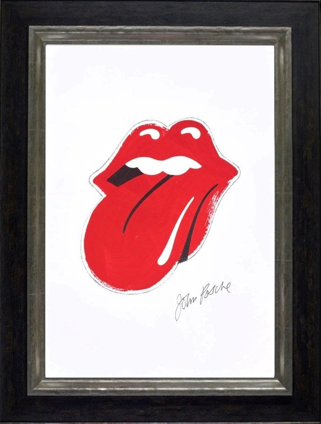 Rolling Stones Logo (Framed)