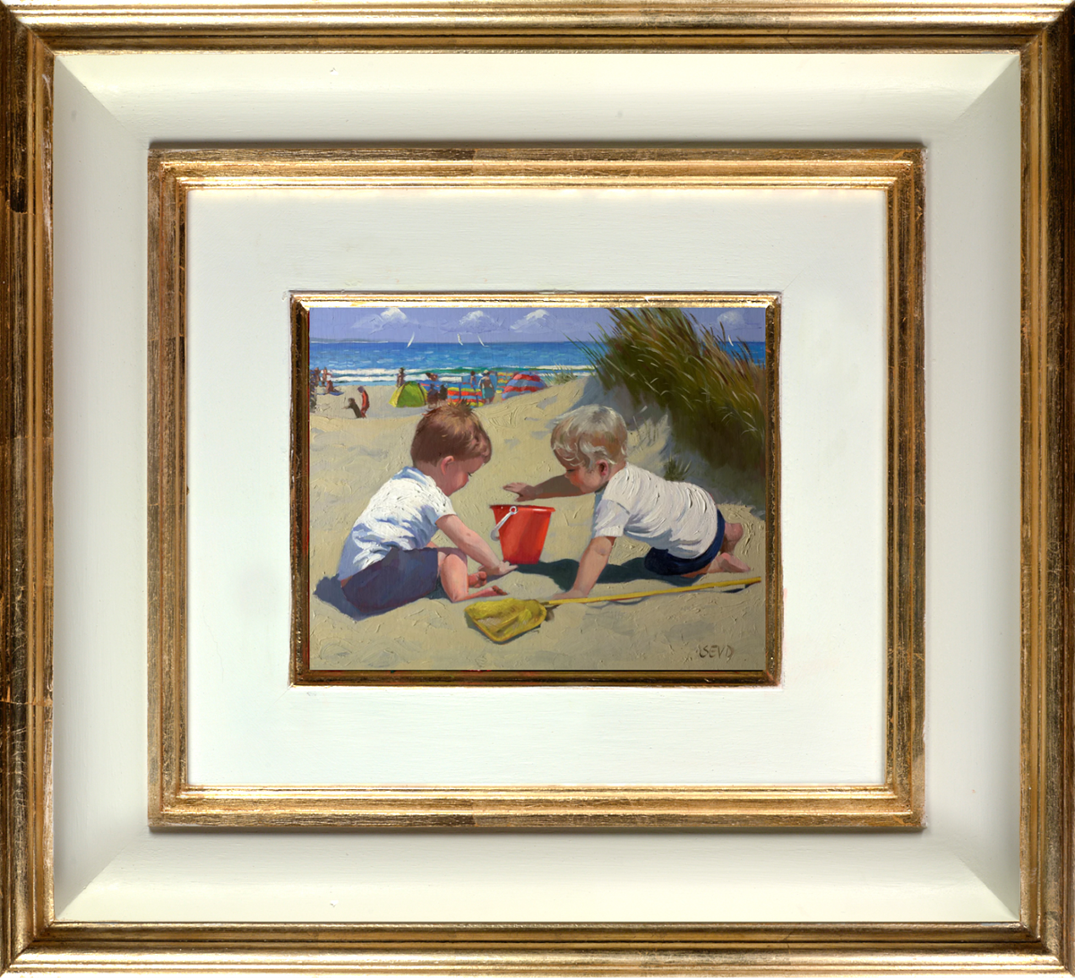 Playing Amongst The Dunes (Framed)