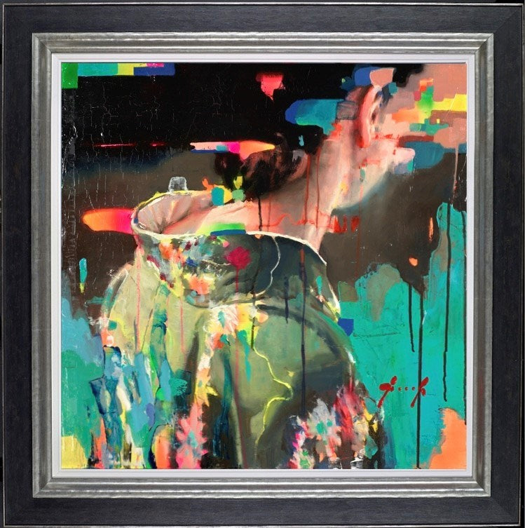 Neon Electronica Delta (Framed)