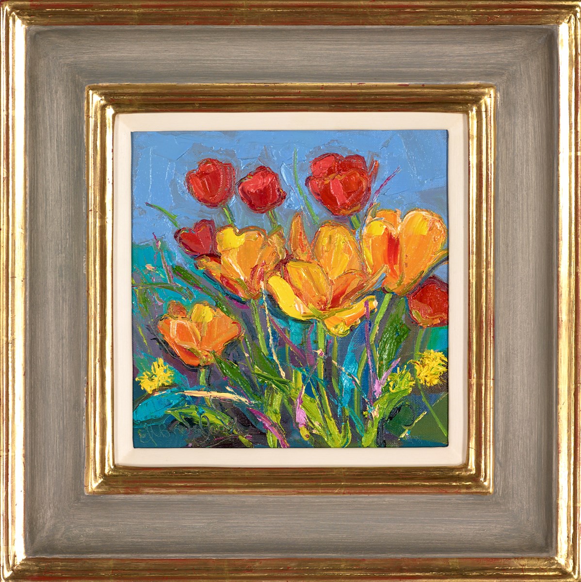 Garden Tulips in Springtime