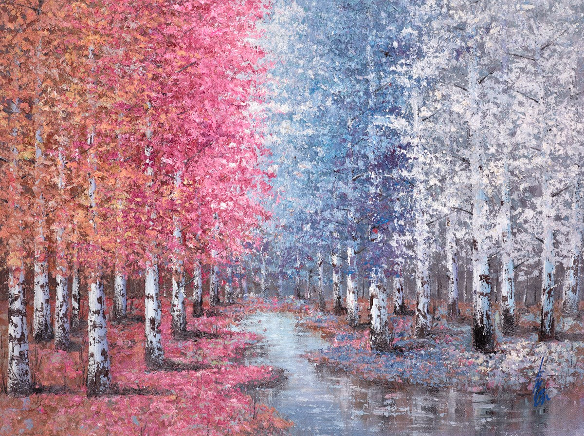 Many Silver Birches