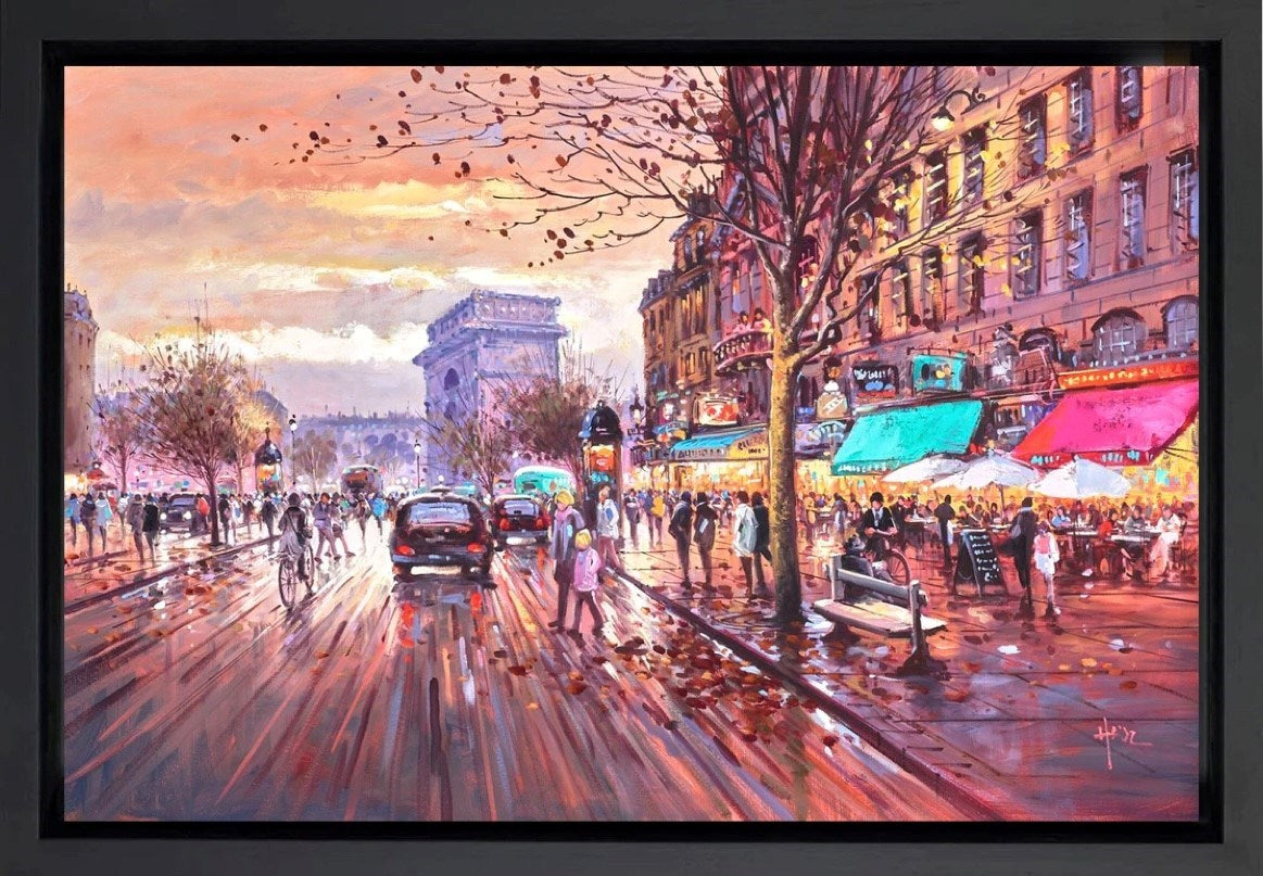 Paris at Dusk (Framed)