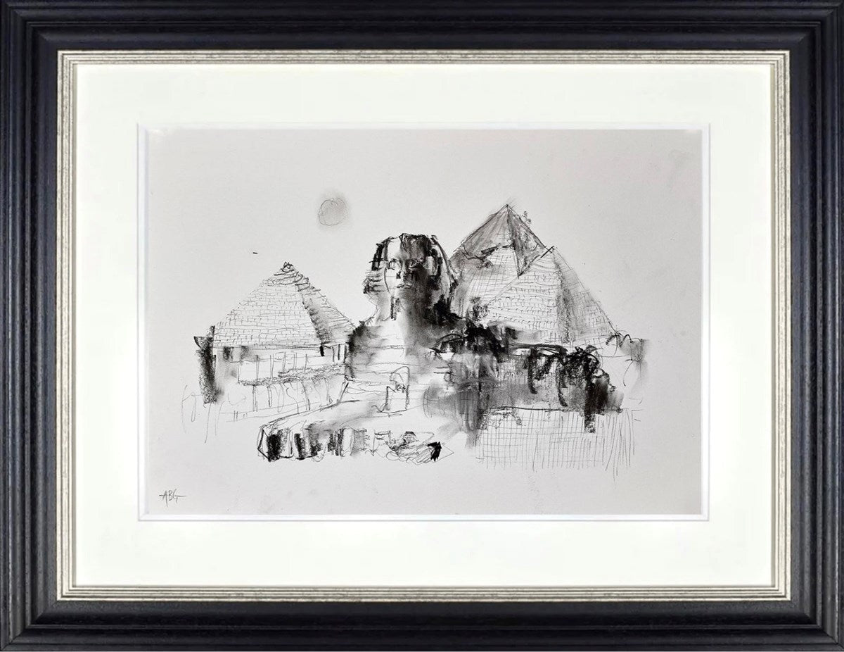 Egyptian Pyramids II (Sketch) (Framed)