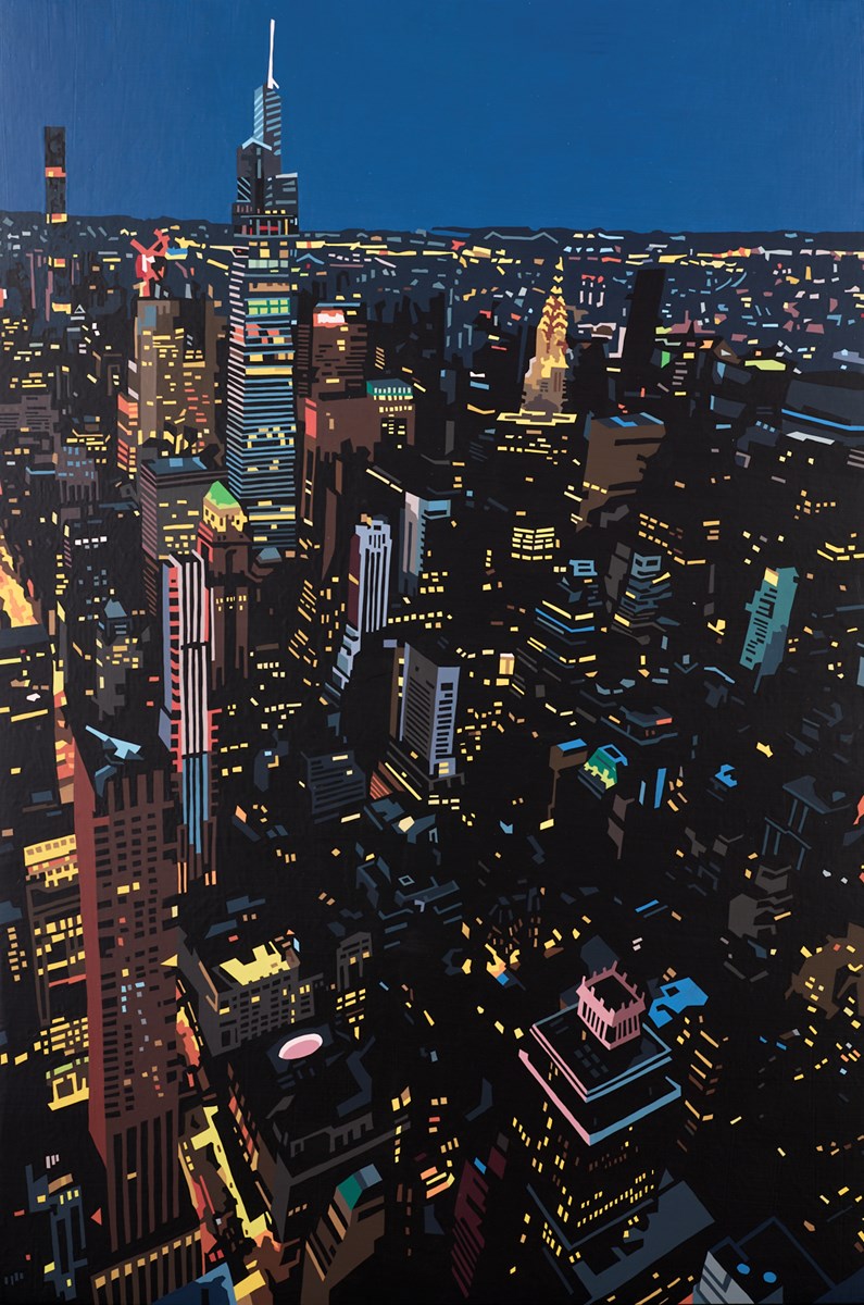 Chrysler At Night, New York