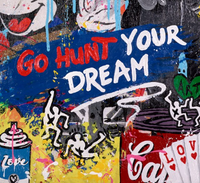 Go Hunt Your Dreams - Warhol (Detail2)