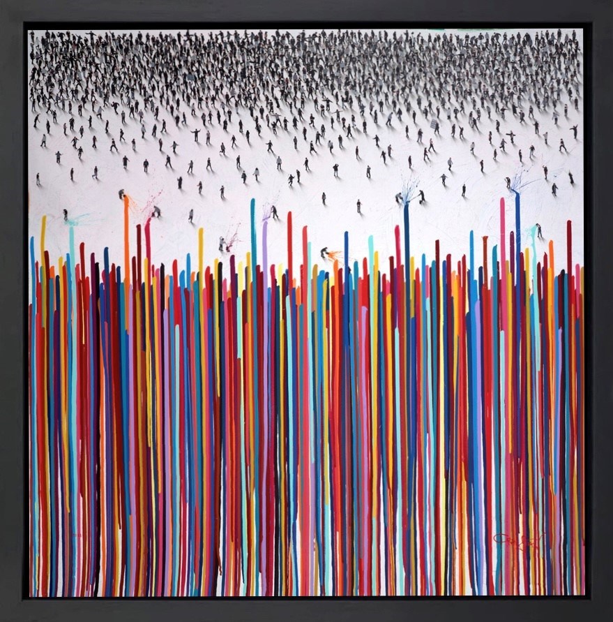 Colourful Cascade (Framed)
