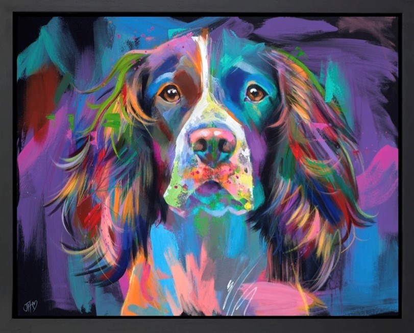 Our Faithful Spaniel (Framed)