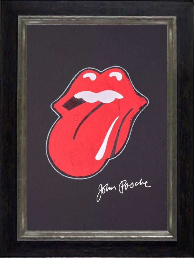 Rolling Stones Logo (Framed)