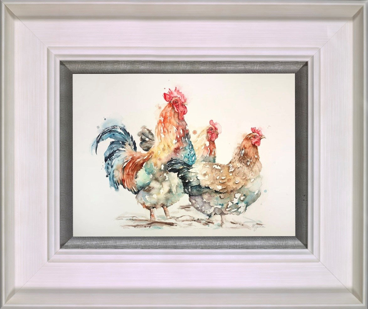 Free Range Family (Framed)