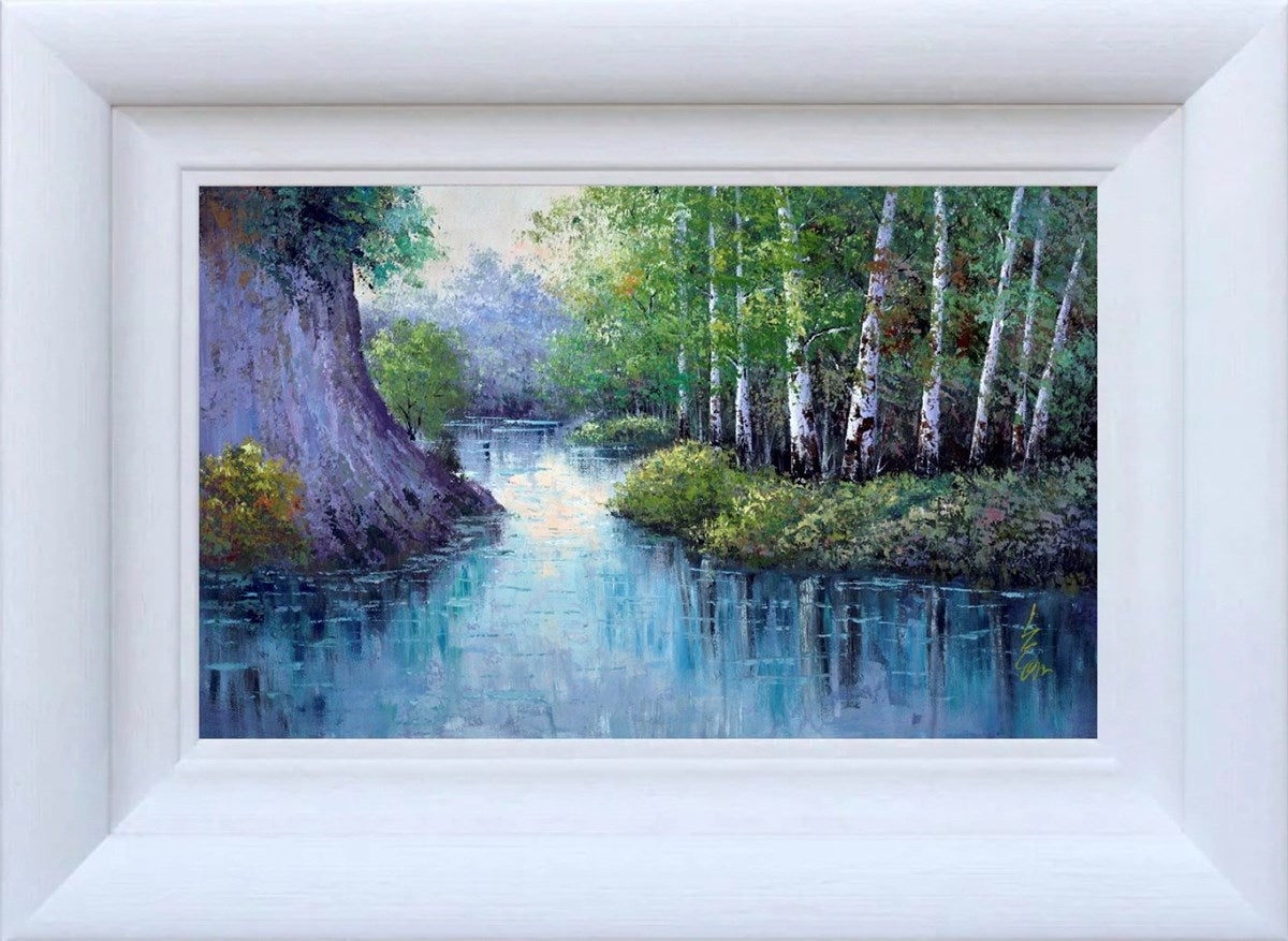A Calm Forest Stream (Framed)
