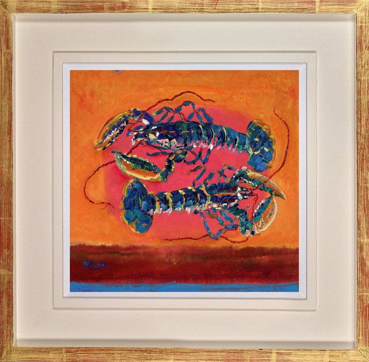 Cadgwith Lobsters (Framed)