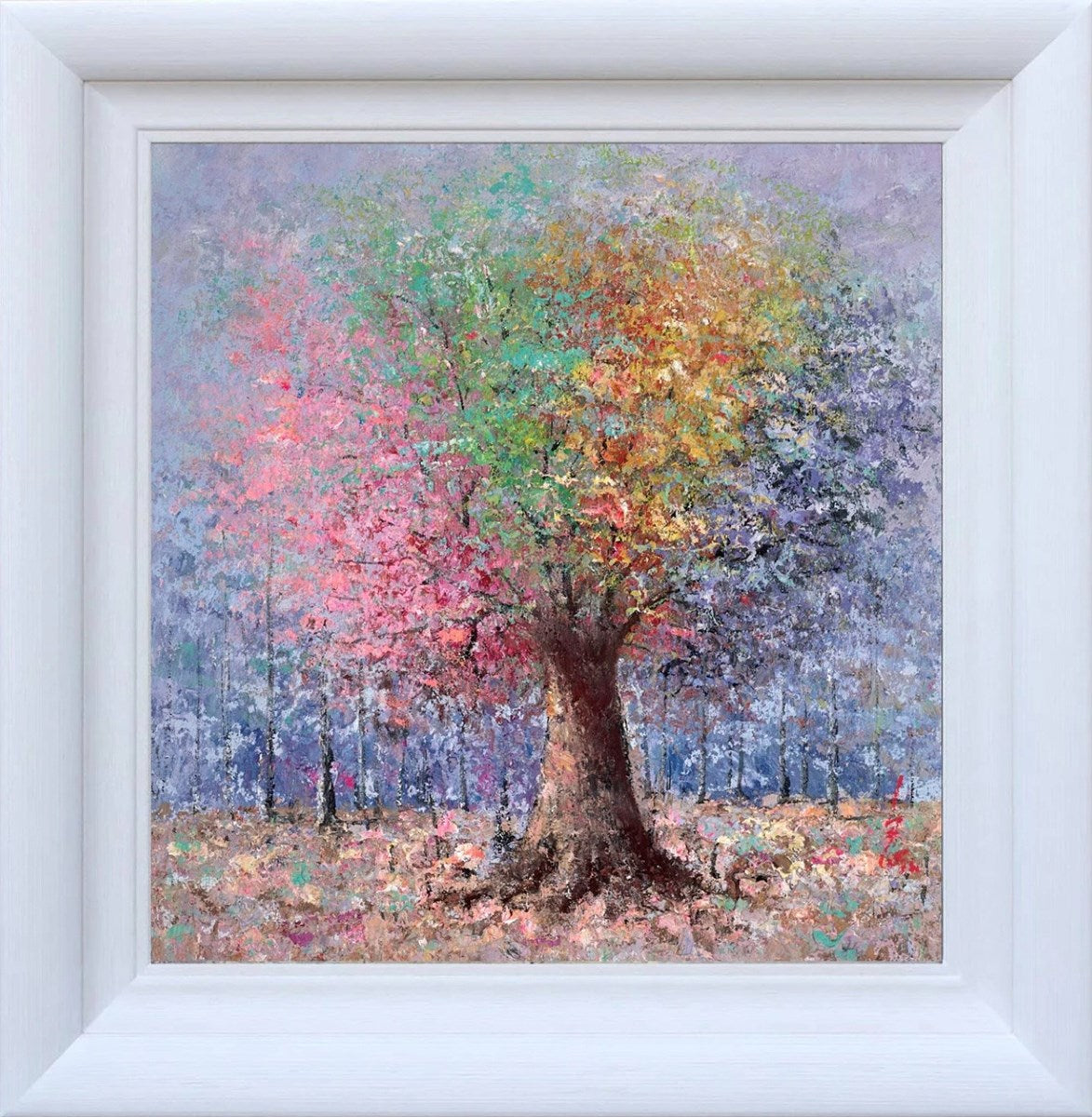 A Colourful Tree (Framed)