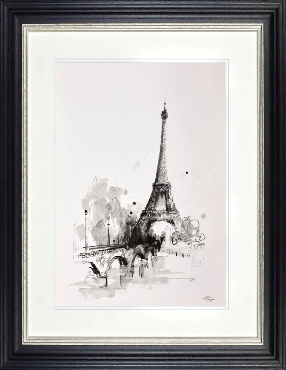Eiffel Tower III (Sketch) (Framed)