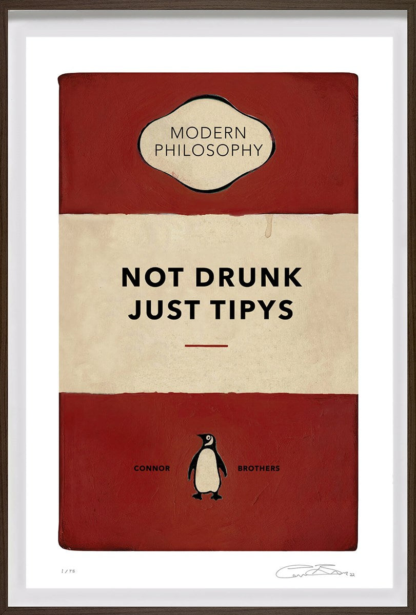 Not Drunk Just Tipys (Red) (Framed)